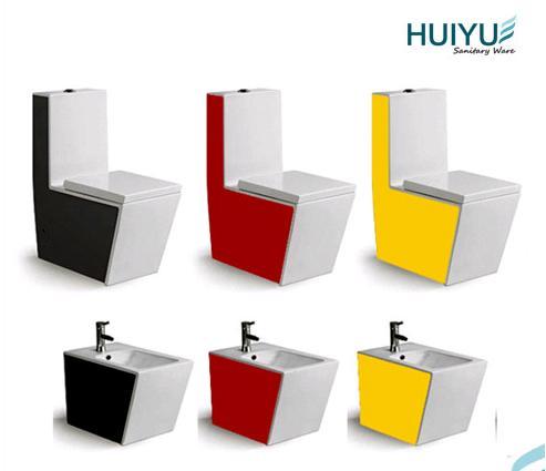 Colorful One Piece Toilet