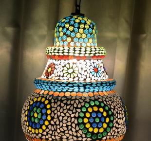 mosaic glass lamp