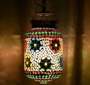 Different Mosaic Hanging Lamp
