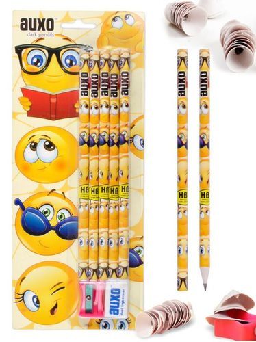 Smiley Cartoon Printed Pencils For Kids (1111)