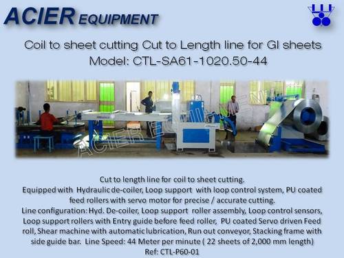 Coil To Sheet Cutting Cut To Length Line Machine Phase: Double Phase