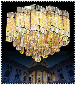 Flower Shape Crystal Pendant Chandelier