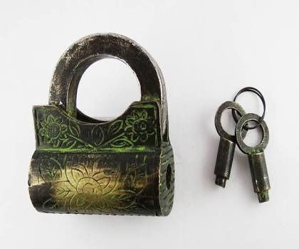 Antique Brass Pad Lock