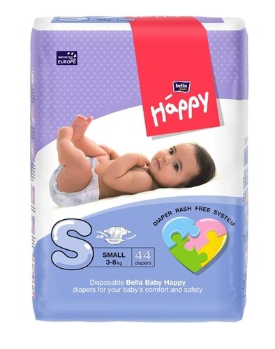 Bella Baby Happy Diapers Small 44Pcs