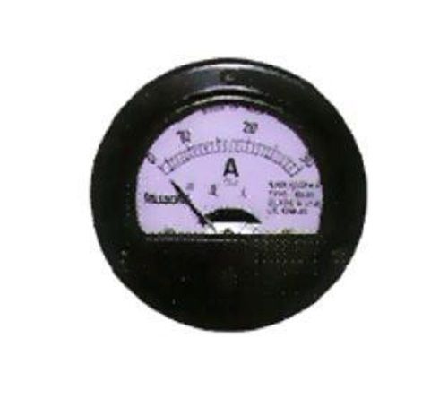 100% Accurate Panel-Mounted Round Shape Flush Type Amp Meter