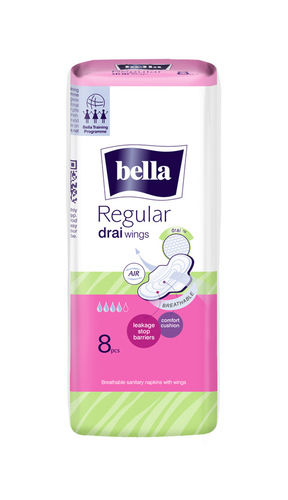 Bella Regular Drai Wings Classic Sanitary Napkins 8 Pcs