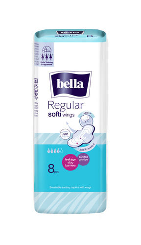 Bella Regular Softi Wings Classic Sanitary Pads 8 Pcs