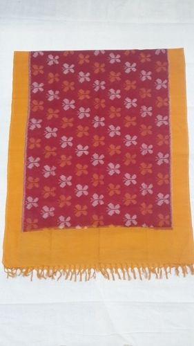 Cotton Mercerised Double Ikat Hand Woven Dupatta