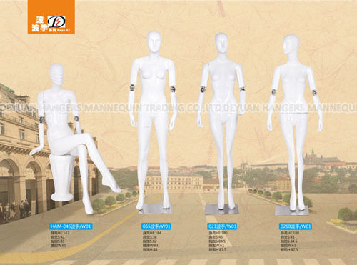 Adjustable Arms Fiberglass Female Mannequin