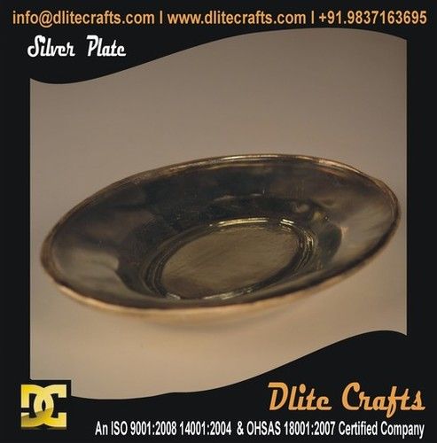 Attractive Silver Glass Plate