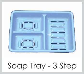 Plastics Soap Tray (3 Step)