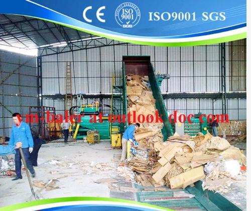 Waste Paper Baler Automatic Baling Press Cardboard Compactor