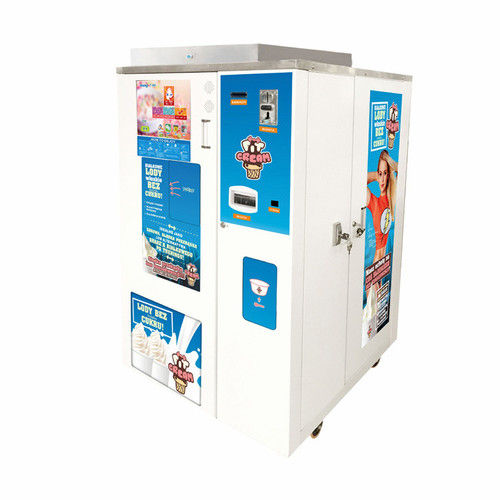 White Automatic Ice Cream Machine