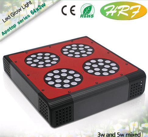 Apotop Series AP004 64x3w 64x5w Double Switches Full Spectrum LED Grow Light with Aluminum Shell