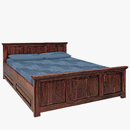 Designer Sheesham Wood Bed With Storage