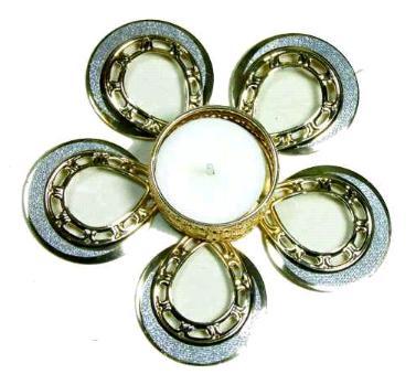 Metal Flower Tealights