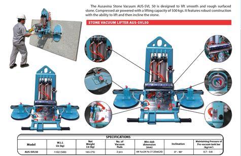 Stone Vacuum Lifter 50 Application: For Industrial Use