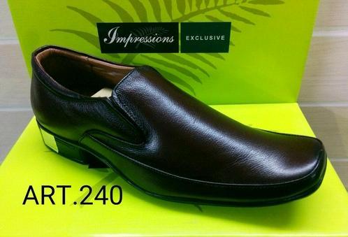 Leather Office Formal Shoes With P. U. Sole (Impressions Moccasions 240)