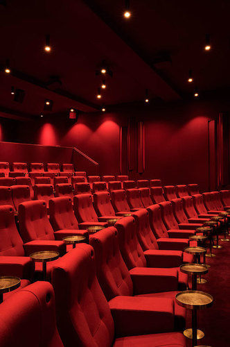 Red Cinema Multiplex Chairs With Glass Holder