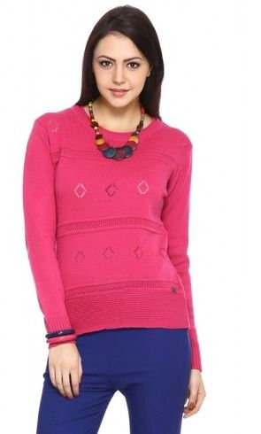 Pink Acrylic Sweater