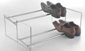 Adjustable Chrome Shoe Rack