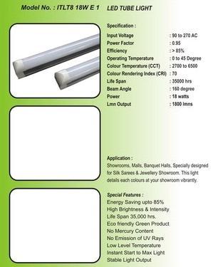 18 Watts Led Tube Light