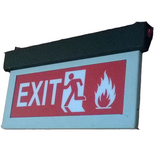 Exit Sign (Vinyl) With Battery Backup