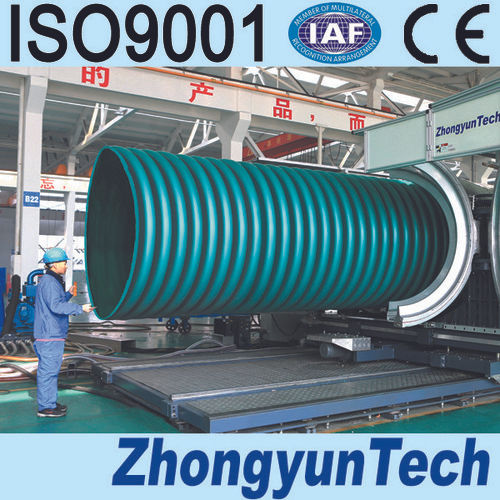 White Dual Wall Corrugated Pipe Line