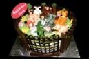 Animals In Zoo Theme Cake