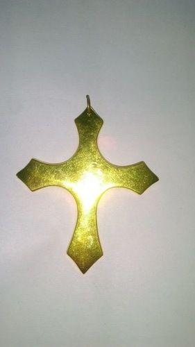 Antique Brass Gold Cross