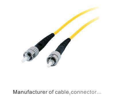 Multimode Fiber Optic Patch Cord ST to SC 50/125 Duplex PVC Jacket