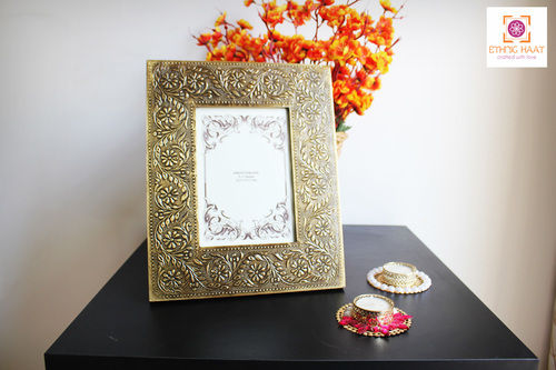 Bronze Floral Metal Photo Frame