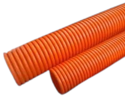SWC Plastic Pipes - 63/78/92mm Sizes | Orange Color, Round Shape, Flexible Lengths up to 12 Meters