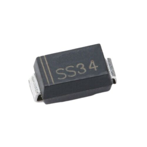 Black Ss34 Smd Diode With Operating Temperature Maximum Of 125A C And 2 Pins