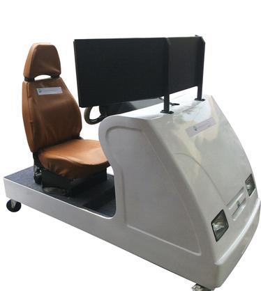 Car Driving Simulator - Metallic Structure, 19" LED Monitor, Windows 7 OS | Simulated Steering, Adjustable Seat, Full Gear System