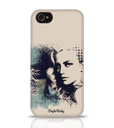 Apple iPhone 5C A Pretty Girl And Painted Blots Phone Case