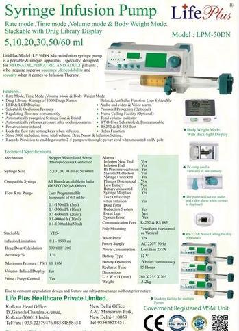 syringe infusion pump