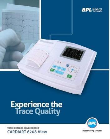 BPL Three Channel ECG Machine 6208 View