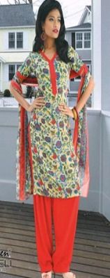 Hair Treatment Products Flowery Flow Olive Salwar Kameez