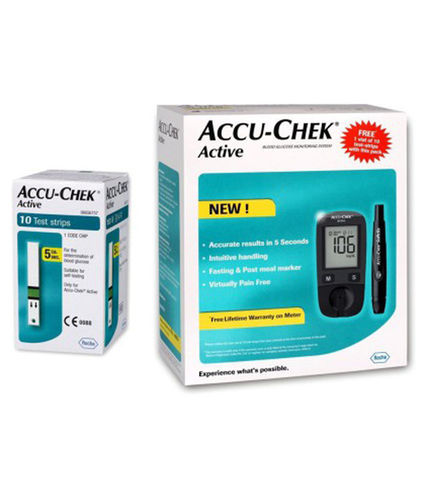 Accucheck एक्टिव ग्लूकोमीटर