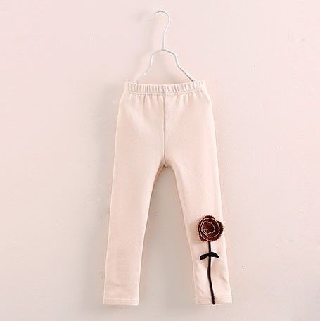 New Flower Embroidery Casual Girl Leggings