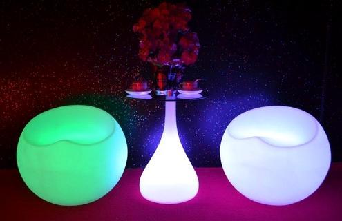 Color Changing LED Bar Table