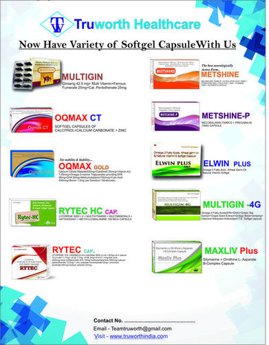 Softgel Capsules Manufacturers, Soft Gel Capsules Suppliers and Exporters