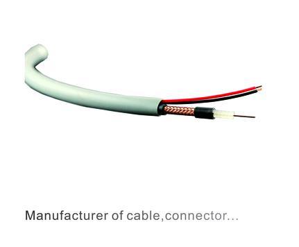 18 AWG BC 95% BC ब्रैड RG6U पीवीसी 75 OHM कोएक्सियल केबल 