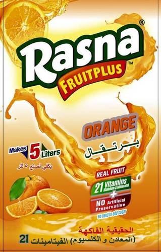 Rasna Fruit Plus - Sweetner Added C20H28O4