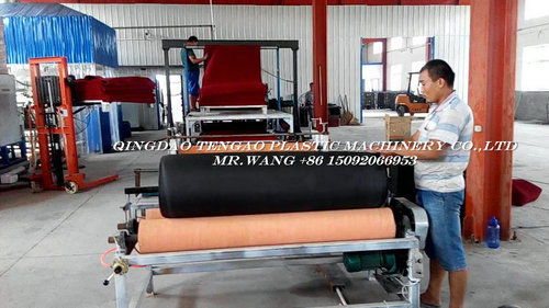 Plastic PVC Cushion Mat Carpet Extrusion Line