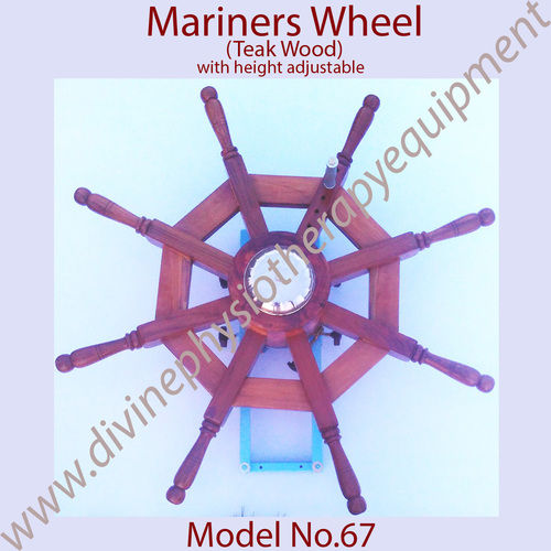 Teak Wood Mariners Wheel