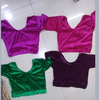 Multi Color Velvet Readymade Blouse