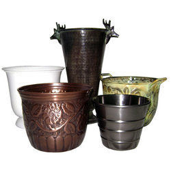 Metal Planters and Vases