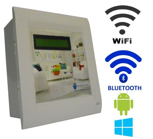 Robosoft Labs Android/windows/wifi/bluetooth Based Home Automation (4 Devices) Lcd Display